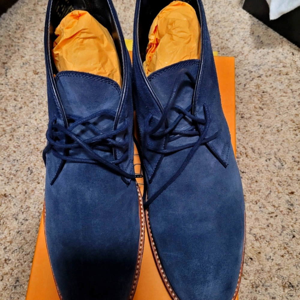 Coach blue suede boots. Size 12